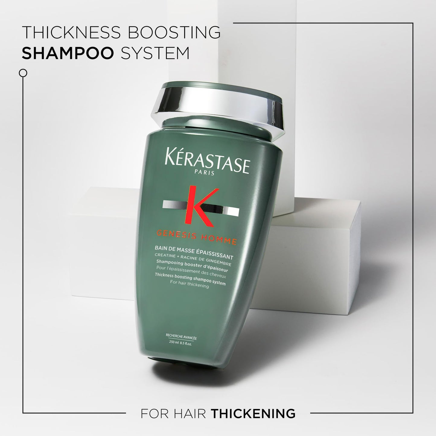 Kérastase Genesis Homme Bain De Masse Epaississant Shampoo for Men, 250 mL KÉRASTASE
