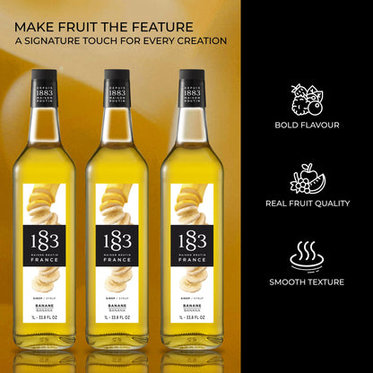 1883 Banana Syrup, 1L Glass