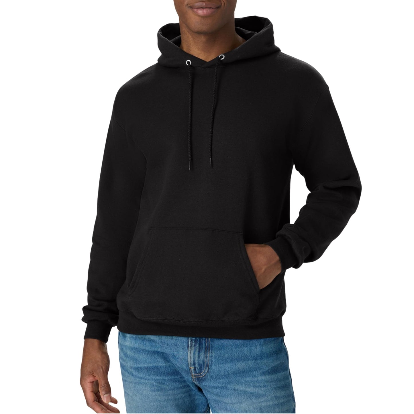 Hanes Men's Pullover EcoSmart Hooded Sweatshirt, Black, X-Large 🍁 All In One Marketplace Canada