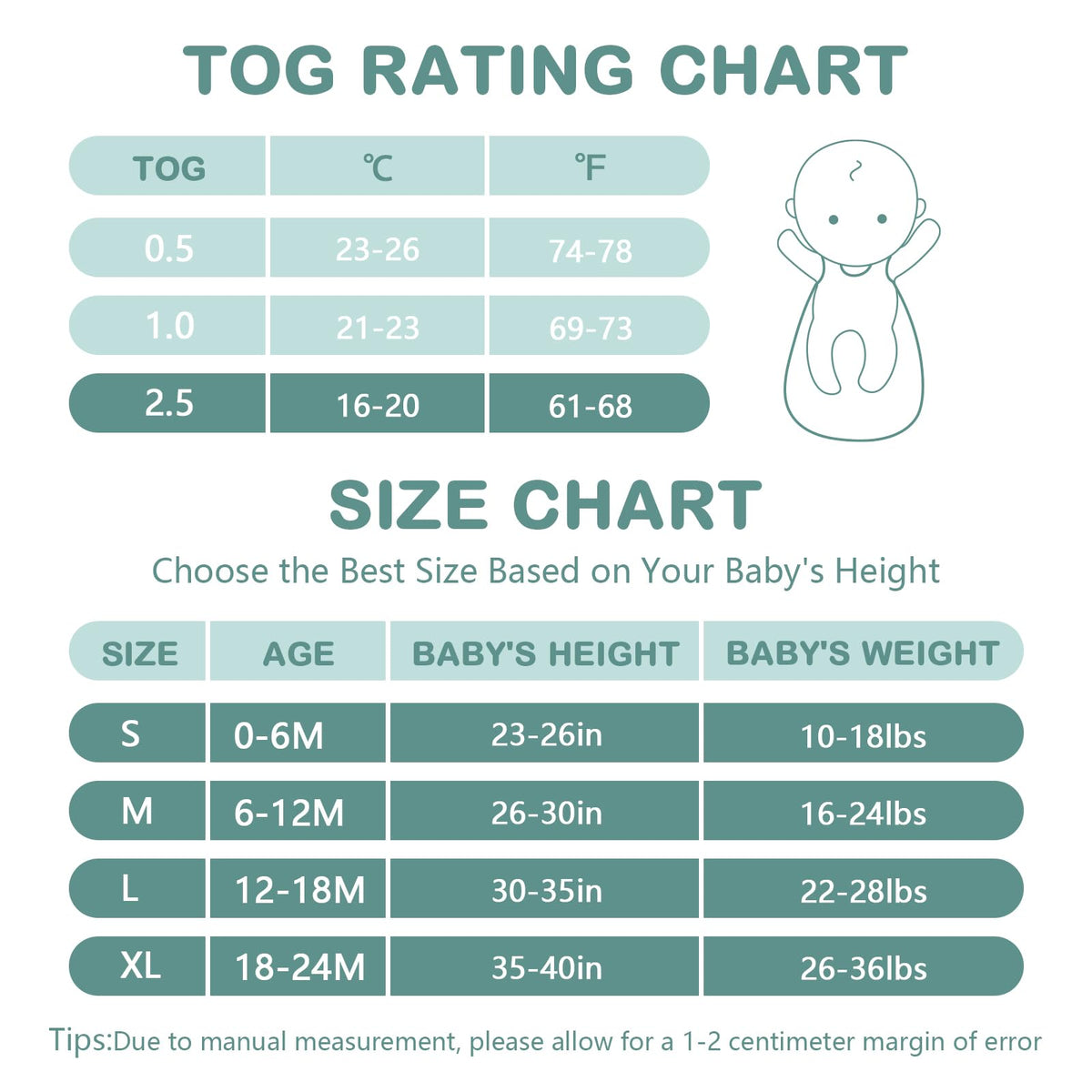Mosebears Sleep Sack Baby Winter Wearable Blanket with 2-Way Zipper,2.5 TOG Cotton Sleep Sack Unisex (White Animal, 12-18 Months) 🍁 All In One Marketplace Canada