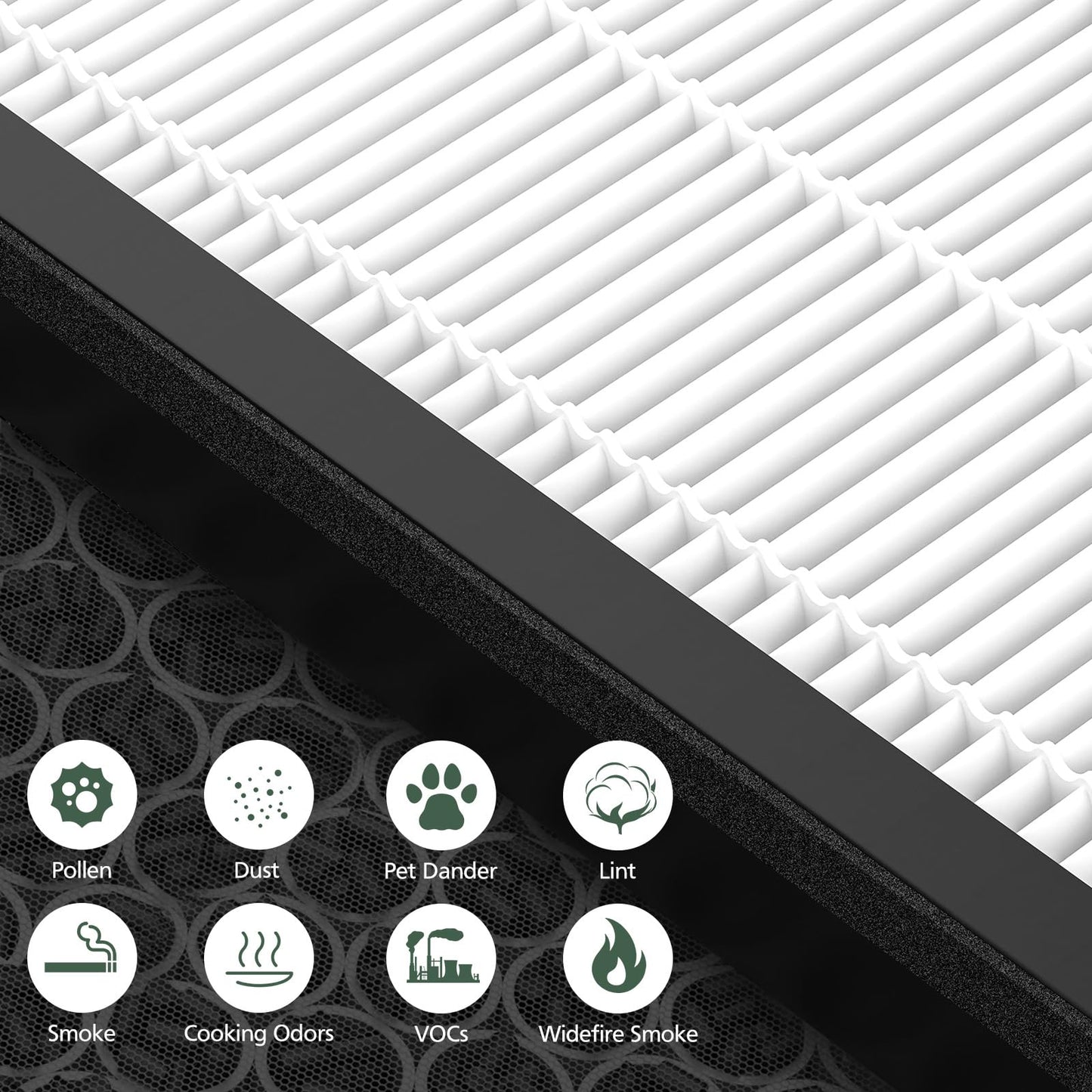 Vital 200S Replacement Filter for LEVOIT Vital 200S Vital 200S-P Air Purifier, HEPA and High-Efficiency Activated Carbon Filter, Vital 200S-RF, LRF-V201-WUS, 2 Pack, White - Available at All In One Marketplace Canada