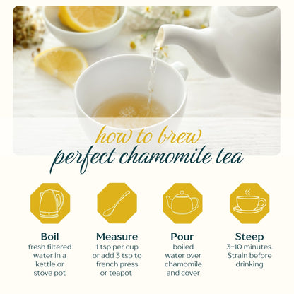 Dragonfly Herbs Organic Chamomile Tea – 250g Loose Whole Flowers, German Matricaria Chamomilla
