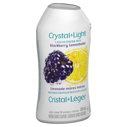 Crystal Light Blackberry Lemonbabe Liquid Drink Mix, 48 mL Bottle (Pack of 12) Crystal Light