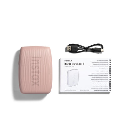 Fujifilm Instax Mini Link 3 Smartphone Printer - Rose Pink