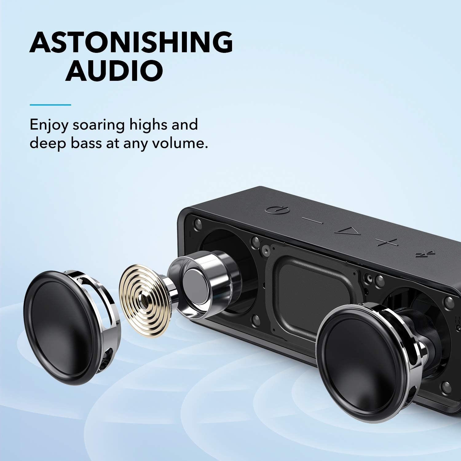 Upgraded, Anker Soundcore Bluetooth Speaker with IPX5 Waterproof, Stereo Sound, 24H Playtime, Portable Wireless Speaker for iPhone, Samsung and More - Available at All In One Marketplace Canada