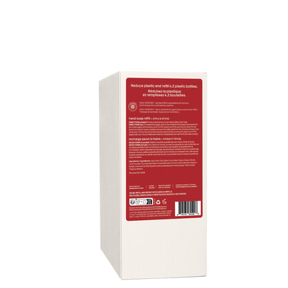 ATTITUDE Liquid Hand Soap Refill, EWG Verified, Made in Canada, Plant and Mineral-Based, Vegan Personal Care Products, Apple & Spices Scent, 2 L 🍁 All In One Marketplace Canada