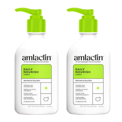 Sandoz Amlactin Daily Moisturizing Body Lotion 12%, Twin Pack - Available at All In One Marketplace Canada