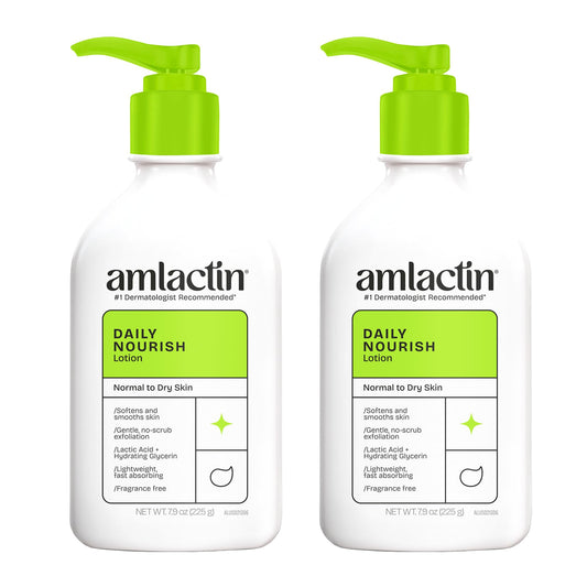 Sandoz Amlactin Daily Moisturizing Body Lotion 12%, Twin Pack - Available at All In One Marketplace Canada