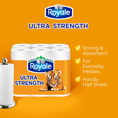 Royale Ultra Strength Paper Towel, 12 Equal 30 Rolls, 123 Sheets per Roll