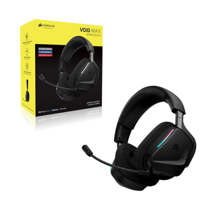 Corsair Void v2 MAX Wireless Gaming Headset for PC, PS5, PS4, Switch, Mobile - Simultaneous 2.4GHz+Bluetooth, Dolby Atmos, Sonarworks SoundID, 70Hr Battery, Fast Charging, Clear Microphone - Carbon 🍁 All In One Marketplace Canada