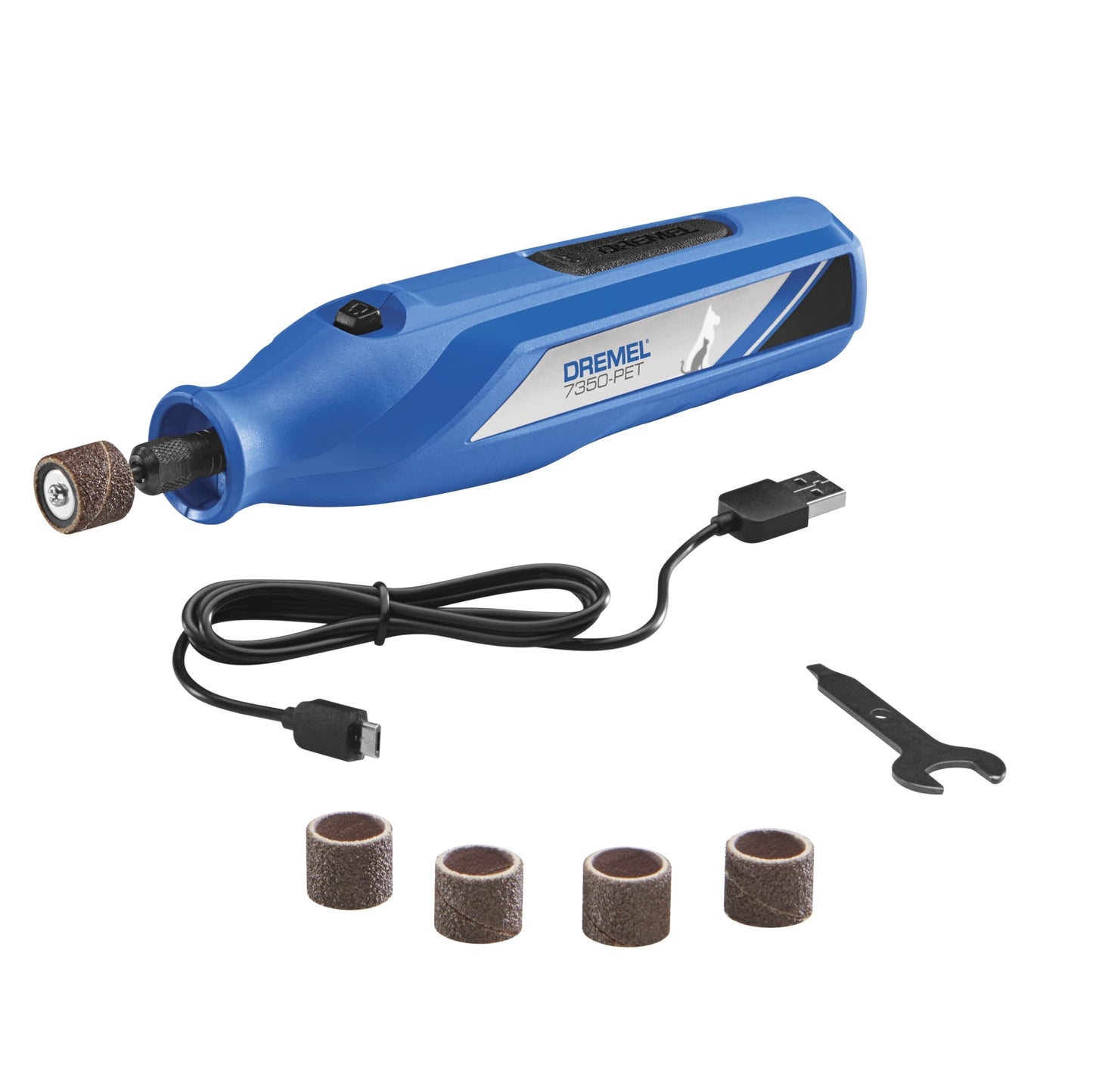 Dremel 7350-PET 4V Pet & Dog Nail Grinder, Easy-to-Use & Safe Nail Trimmer, Professional Pet Grooming Kit - Works on Large, Medium, Small Dogs & Cats Dremel