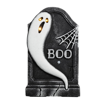Mud Pie Halloween Ghost LED Light up Tombstone Decor