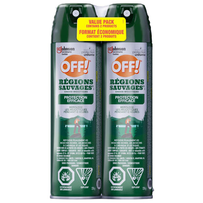 OFF! Deep Woods Mosquito Repellent Spray, 25% DEET Insect Spray, 8 Hours Bug Protection, Bug Repellent Camping Hiking Hunting, 360° Continuous Spray, Safe for Clothing & Skin, 2-Pack, 230g 🍁 All In One Marketplace Canada