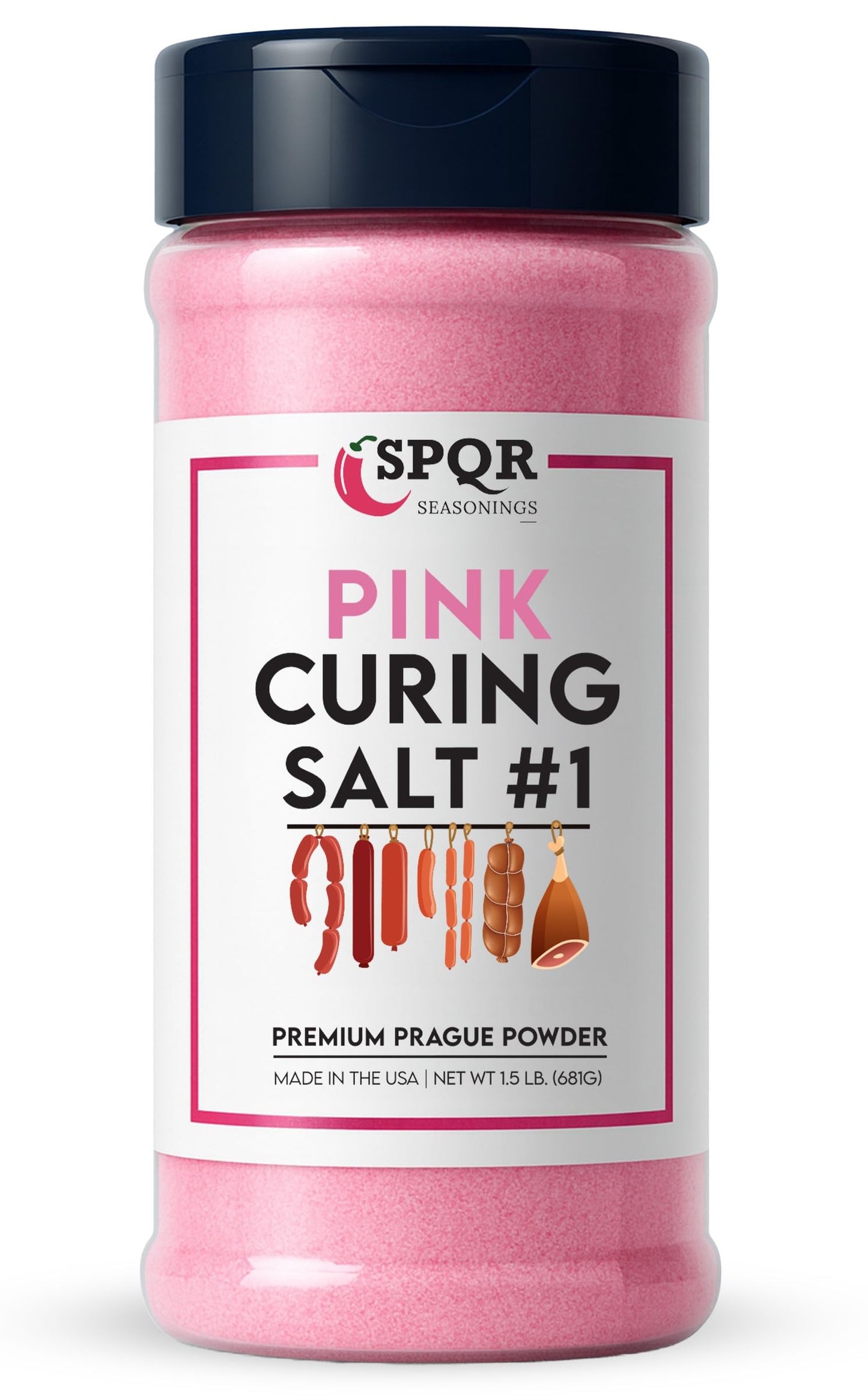 SPQR Seasonings Prague Powder No.1 Curing Salt - 1.5 lb Premium Quick Cure