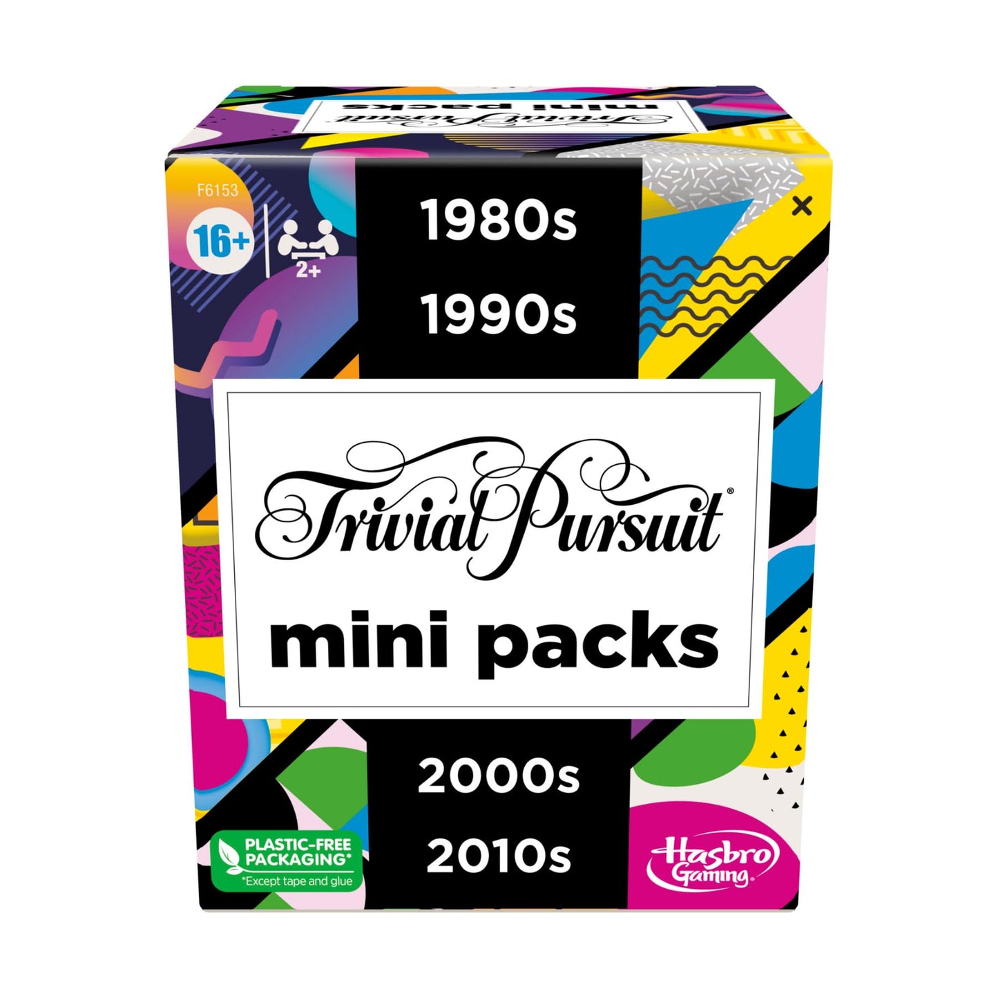 Hasbro Gaming Trivial Pursuit Mini Pack Multipack, Fun Quiz Questions for Adults and Teens Ages 16+ Includes 4 Games with 4 Decades Hasbro Gaming