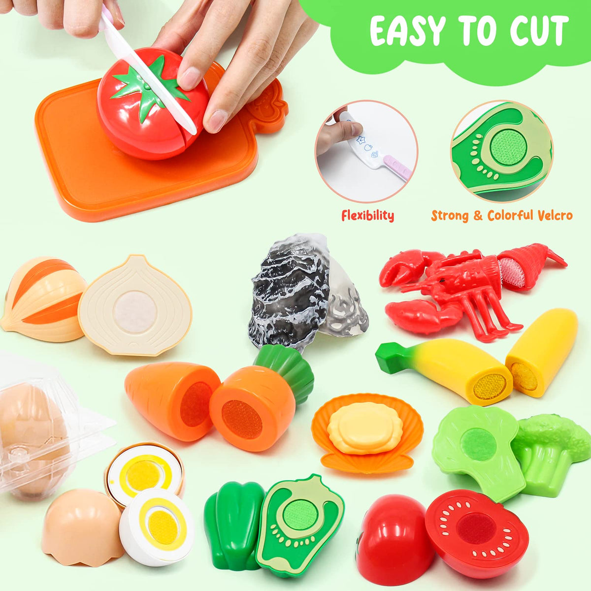 Kids Pretend Play Kitchen Accessories Set, 38pc Play Pots Pans Set for Kids 🍁 All In One Marketplace Canada
