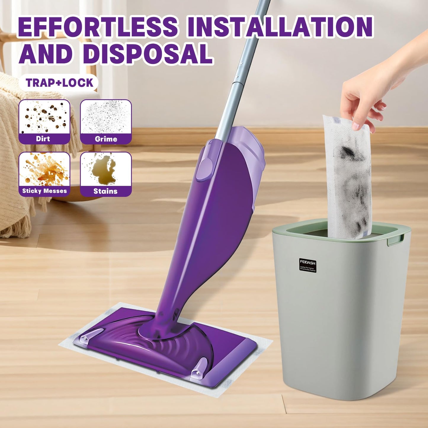 30 Count Disposable Wetjet Pad Refills for Swiffer Wetjet,Spray Wet Pads Refill, Heavy Duty Mop Pad Refills,All Purpose Multi Surface Floor Cleaning - Available at All In One Marketplace Canada