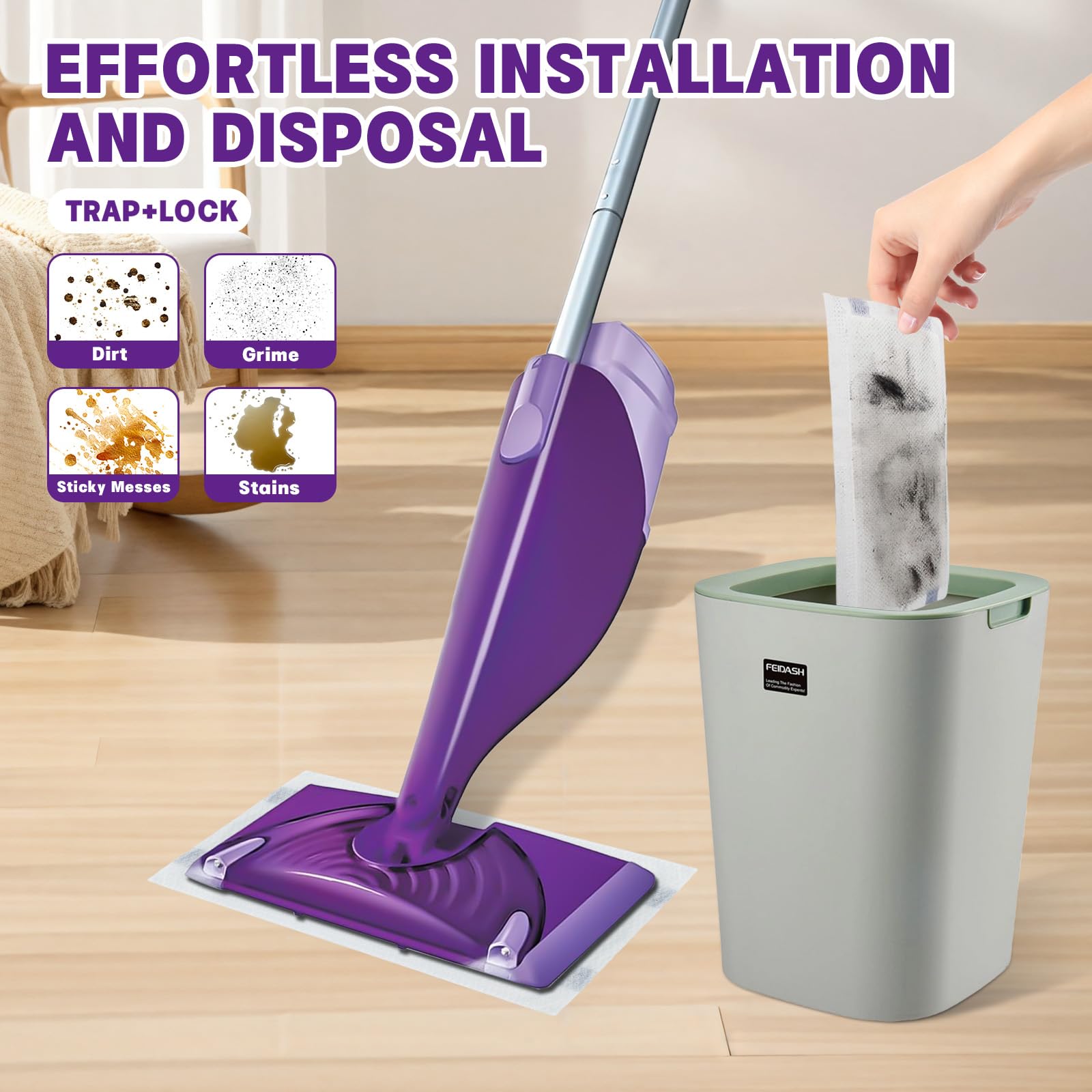 30 Count Disposable Wetjet Pad Refills for Swiffer Wetjet,Spray Wet Pads Refill, Heavy Duty Mop Pad Refills,All Purpose Multi Surface Floor Cleaning - Available at All In One Marketplace Canada