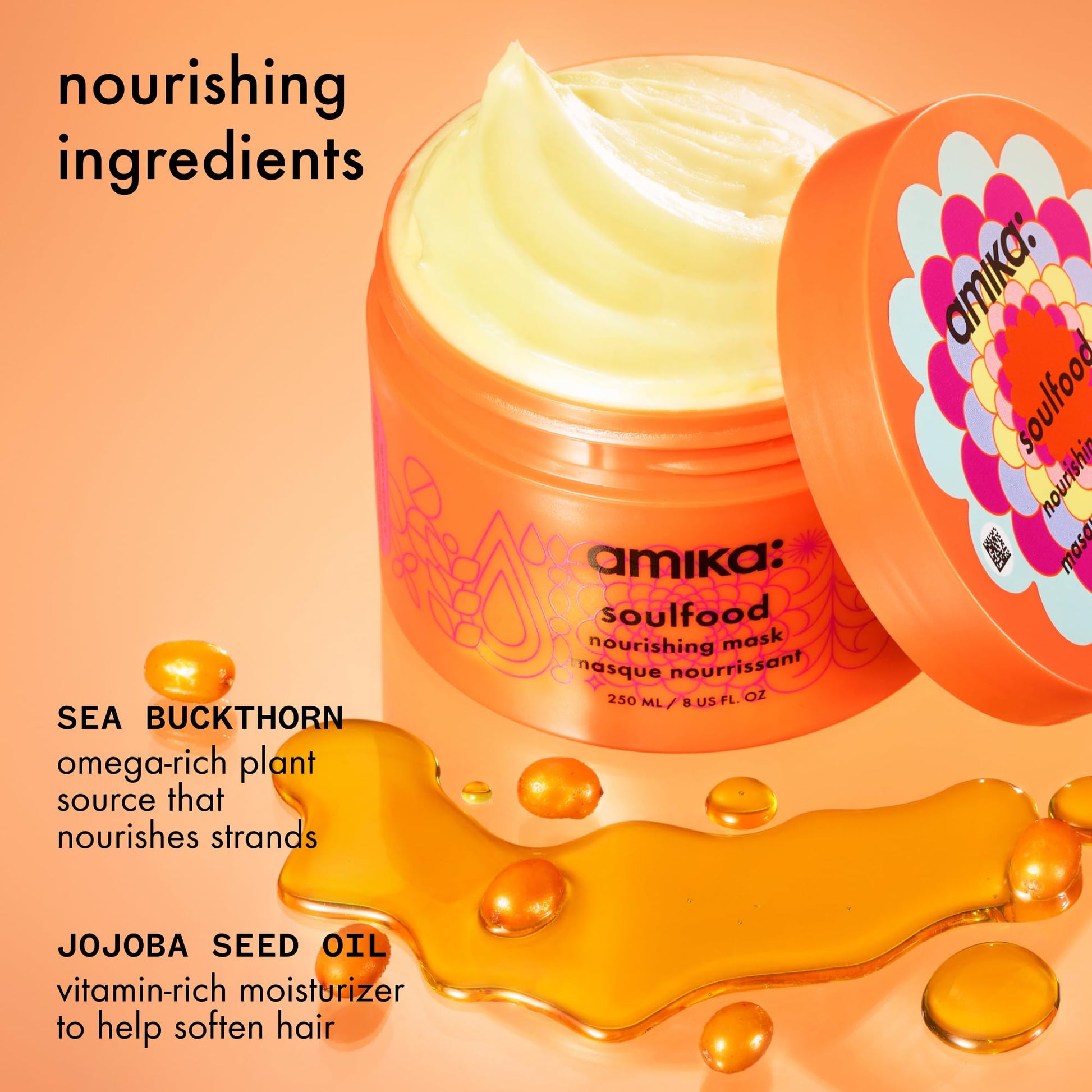 amika soulfood nourishing mask, 100ml Amika