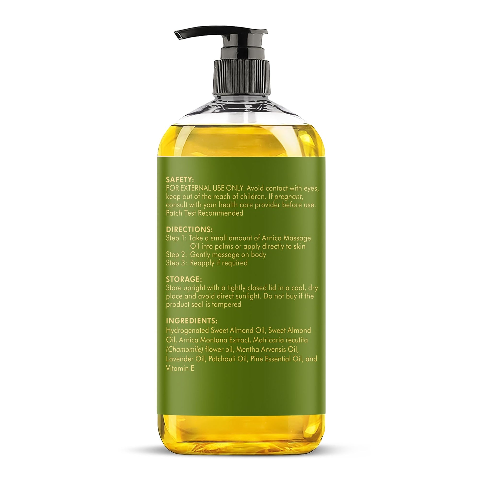 MAJESTIC PURE Arnica Massage Oil for Massage Therapy - with Lavender and Chamomile Essential Oils - Multipurpose Instant Absorption Full Body Massage - 8 fl. oz - Available at All In One Marketplace Canada