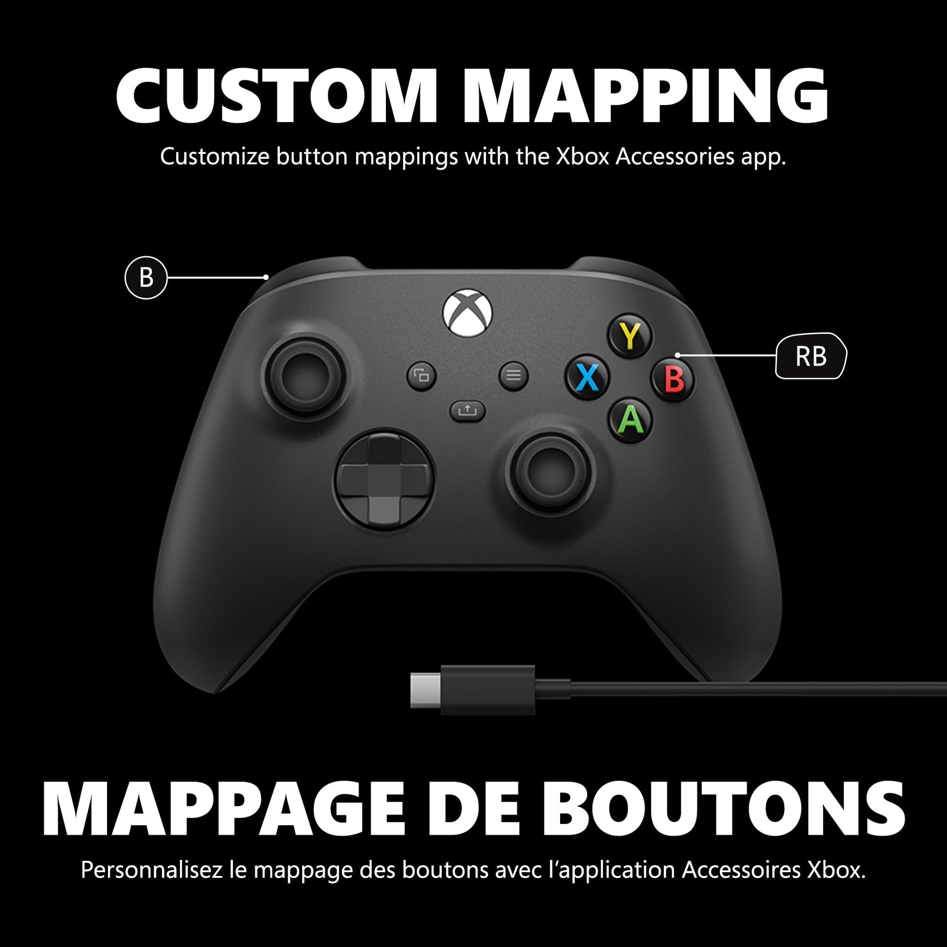 XBOX Core Wireless Gaming Controller + USB-C Cable for Series X|S, One, Windows PC, Android, and iOS