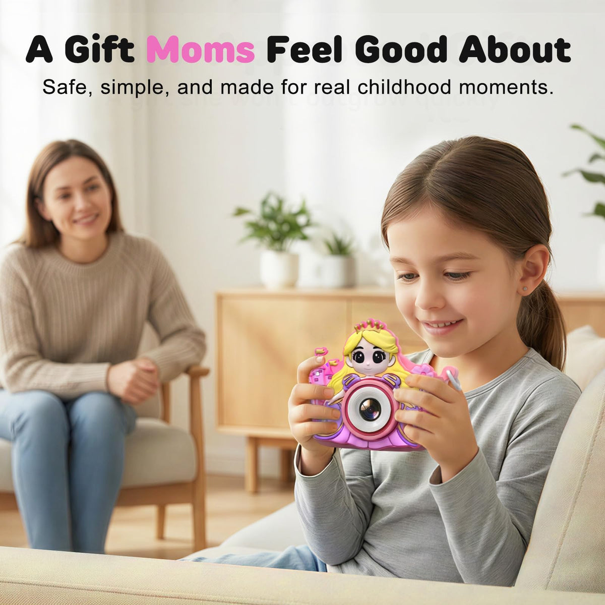 Kids Camera for Girls Toys Gifts: 3 4 5 Year Old Girl Gifts Small Children Selfie Digital Pink Camera for Kids, Christmas Birthday Gift for Girls Toy Cameras for Toddlers Age 3-5, 32G SD Card Included 🍁 All In One Marketplace Canada