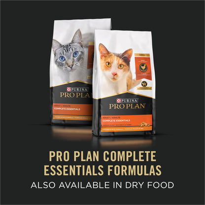 Purina Pro Plan Complete Essentials Wet Cat Food, Chicken & Rice Entree in Gravy - 85 g Can (24 Pack) Pro Plan