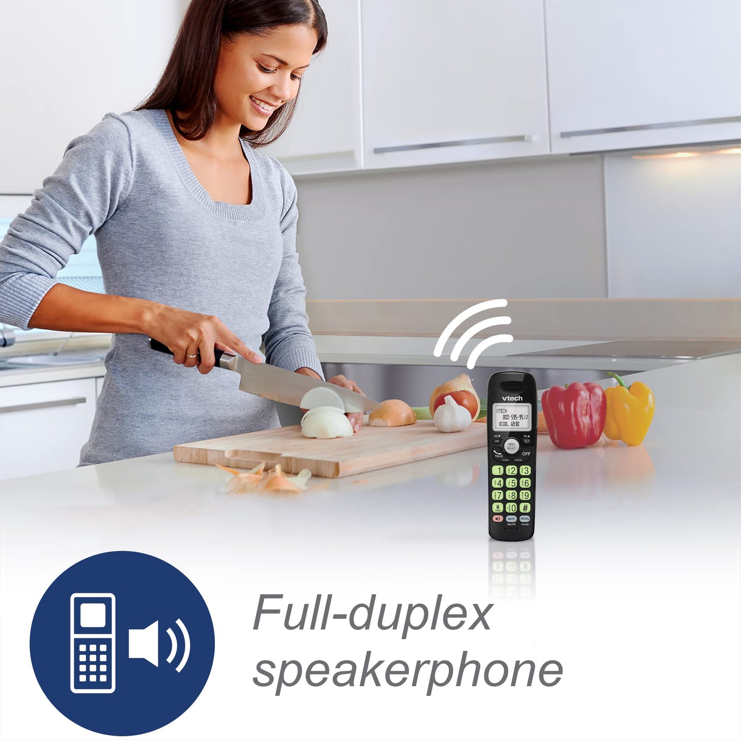 VTech VG101-11 Cordless Phone with Full Duplex Speakerphone and Caller ID/Call Waiting (Black) 🍁 All In One Marketplace Canada