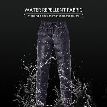 Tapasimme Men, Women Winter Warm Loose Utility Down Pants Sassy High Waisted Nylon Compression Snow Trousers (Medium, Black) 🍁 All In One Marketplace Canada