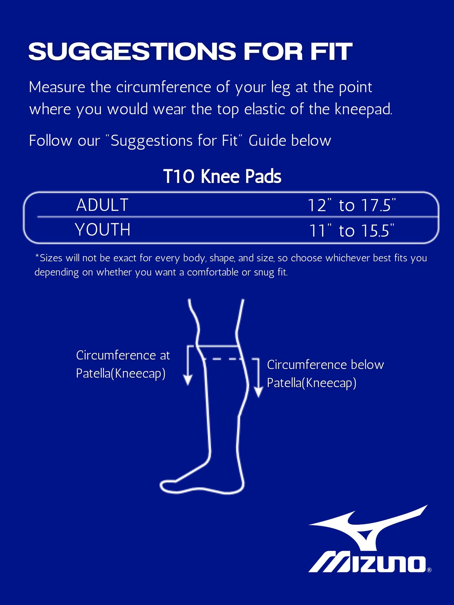 Mizuno 480121.0000.10.ONE T10 Plus Volleyball Kneepad Mizuno