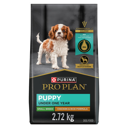 Purina Pro Plan Small Breed Dry Puppy Food, Chicken & Rice - 2.72 kg Bag Pro Plan