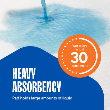 Puppy Pads Pet Pee Pads for Dogs & Puppy Training - 100 Count - Potty Pads for Dogs 22" x 22" Leak-Proof Dog Pee Pads - Quick-Dry Surface - Heavy Duty Absorbent Disposable Dog Wee Pad Bulk Pack Stack Man
