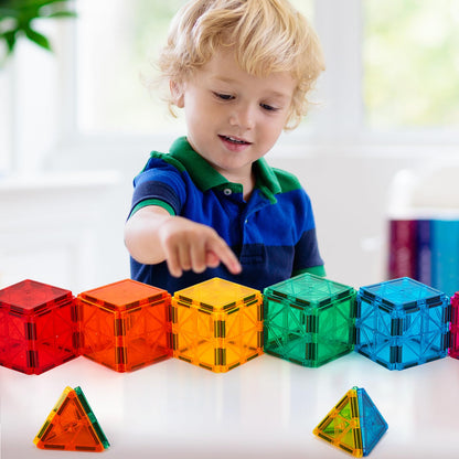 Magnetic Tiles, 100PCS Building Blocks, Magnets Building Set, STEM Toys Christmas Toy Gift for Kids Boys and Girls 🍁 All In One Marketplace Canada