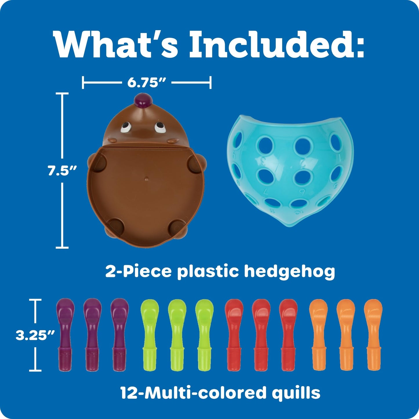 Learning Resources Spike The Fine Motor Hedgehog - Toddler Montessori Toys, Stacking Shape, Gifts for Boys and Girls, Sorting and Matching Skill Activities, Educational Games, Kindergarten - Available at All In One Marketplace Canada