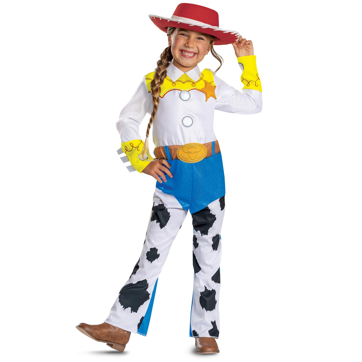 Costume de Jessie la shérif pour enfant, Disney Toy Story, tenue officielle pour Halloween Toy Story 5, taille (4-6 ans)