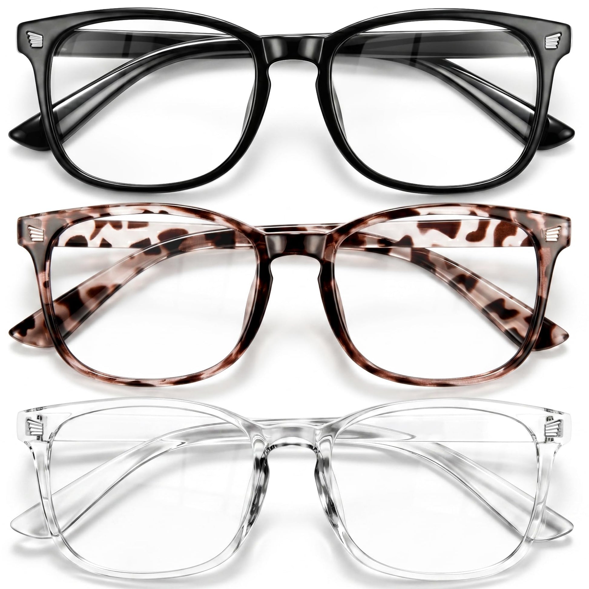 Gaoye Blue Light Blocking Glasses, Fashion Square Fake Nerd Eyewear Anti UV Ray Computer Gaming Eyeglasses Women/Men - Available at All In One Marketplace Canada