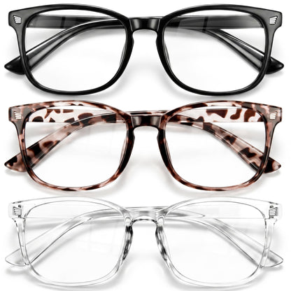 Gaoye Blue Light Blocking Glasses, Fashion Square Fake Nerd Eyewear Anti UV Ray Computer Gaming Eyeglasses Women/Men - Available at All In One Marketplace Canada