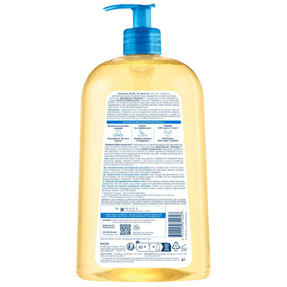 Bioderma Atoderm Shower-Oil, Cleansing-Oil For Face & Body, Nourishing Cleansing Oil For Dry to Atopic Sensitive Skin For Softer & Smooth Skin For Your Whole Family