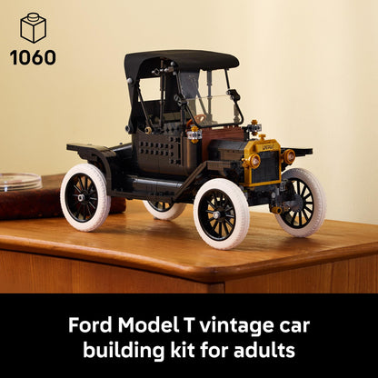 LEGO Icons Ford Model T Building Set for Adults - Collectible Kit with Detailed Features for Bedroom, Home Office, or Shelf Decor, Gift for Men, Women & Car Fans Ages 18+ - 11376 LEGO