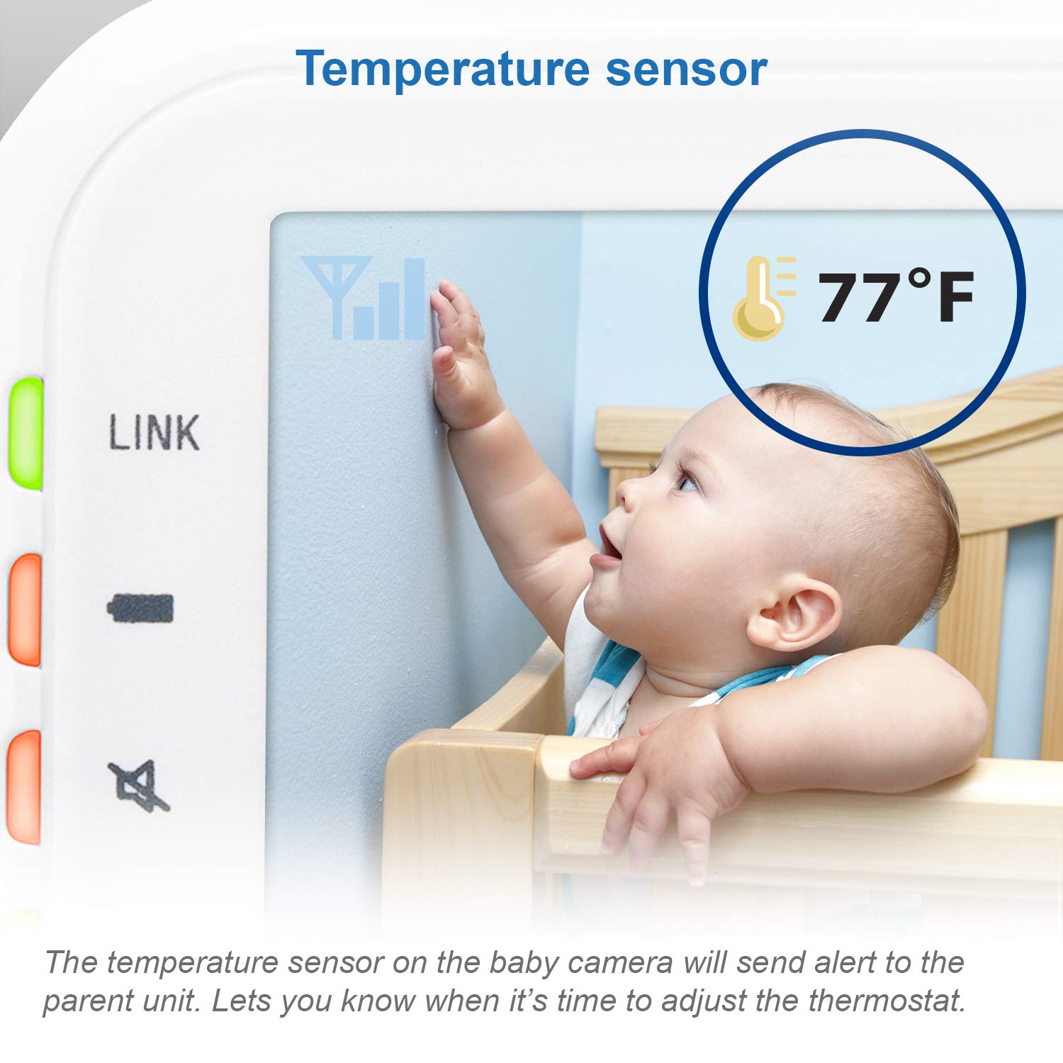 VTech VM3252-2 Digital Video Baby Monitor with 2.8" LCD 2 Cameras and Automatic Night Vision, 1 Count, White VTech