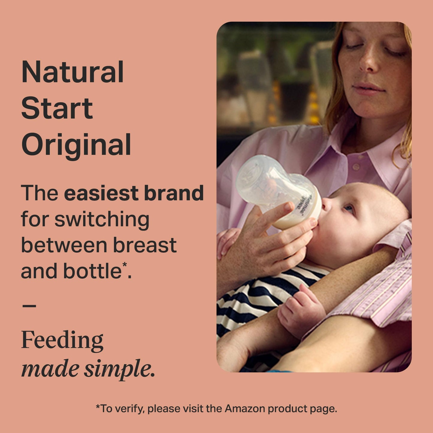 Tommee Tippee Natural Start Baby Bottle Set, Breast-Like Nipples, 0m+ Tommee Tippee