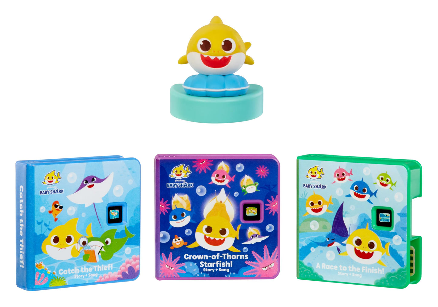 Little Tikes Story Dream Machine Baby Shark Heroes Collection, Story Time, Books, Audio Characters, Toy Gift for Toddlers, Girls and Boys Ages 3+ Little Tikes