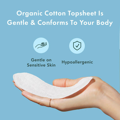 Rael Panty Liners for Women, Organic Cotton Cover - Daily Pantiliners, Light Absorbency, Unscented, Chlorine Free (Micro Thin, 140 Count) - Available at All In One Marketplace Canada