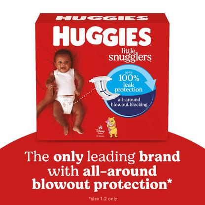 Couches pour bébés HUGGIES Little Snugglers, taille 4, 10-17 kg, 120 couches