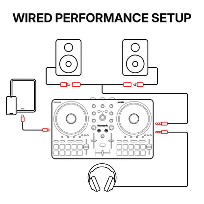 Numark Party Mix III Bluetooth DJ Controller with Built-in Lights