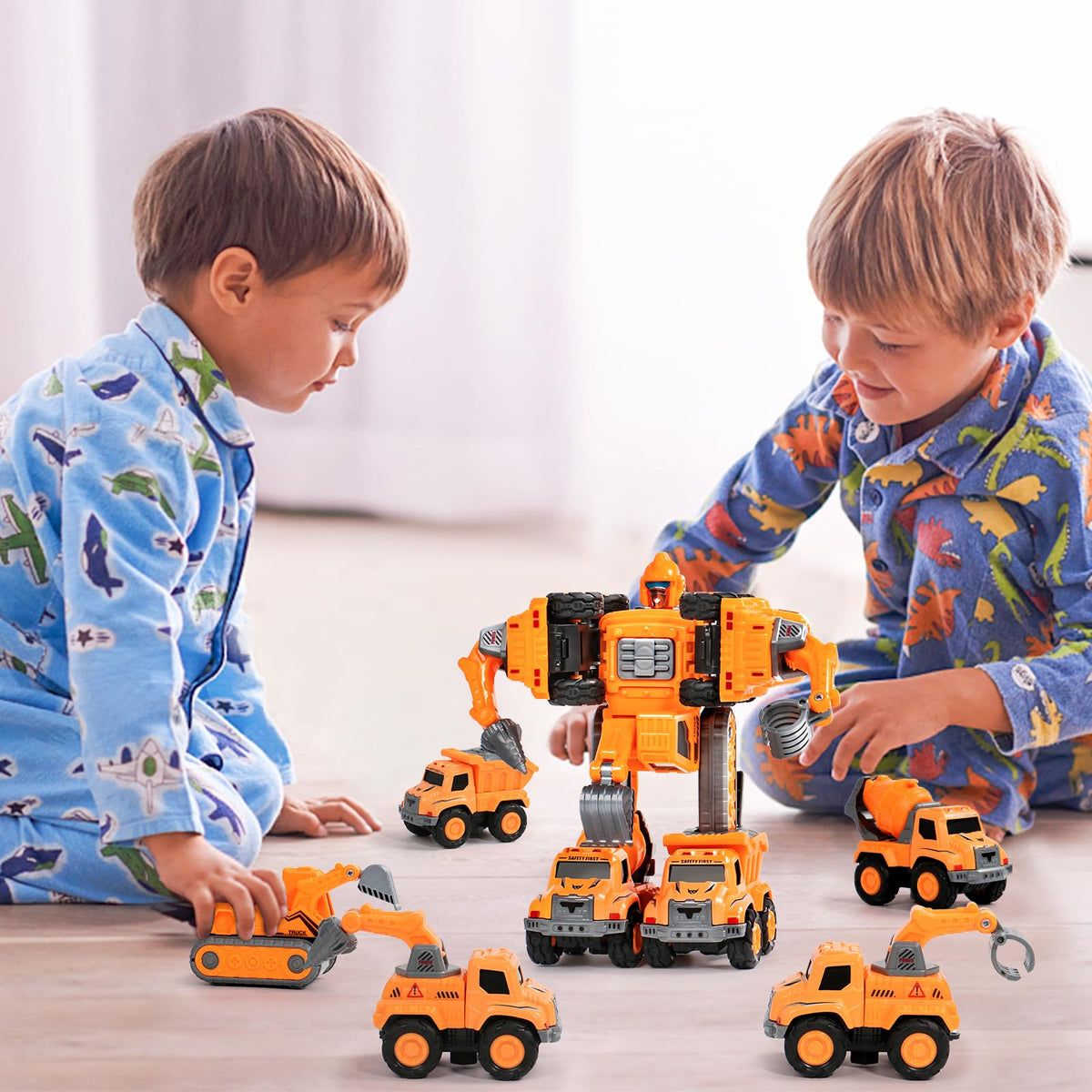 Fajiabao Robot Toy for Boys 4-6, 5-in-1 Construction Vehicle Set 🍁 All In One Marketplace Canada