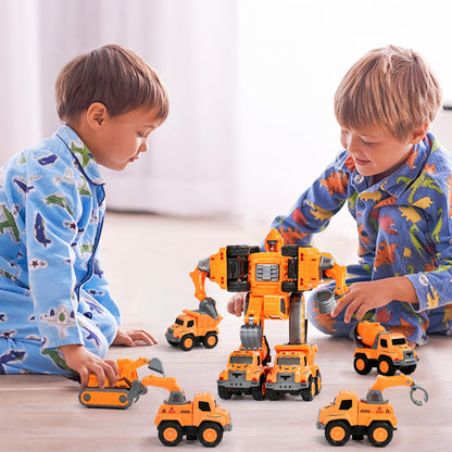 Fajiabao Robot Toy for Boys 4-6, 5-in-1 Construction Vehicle Set 🍁 All In One Marketplace Canada