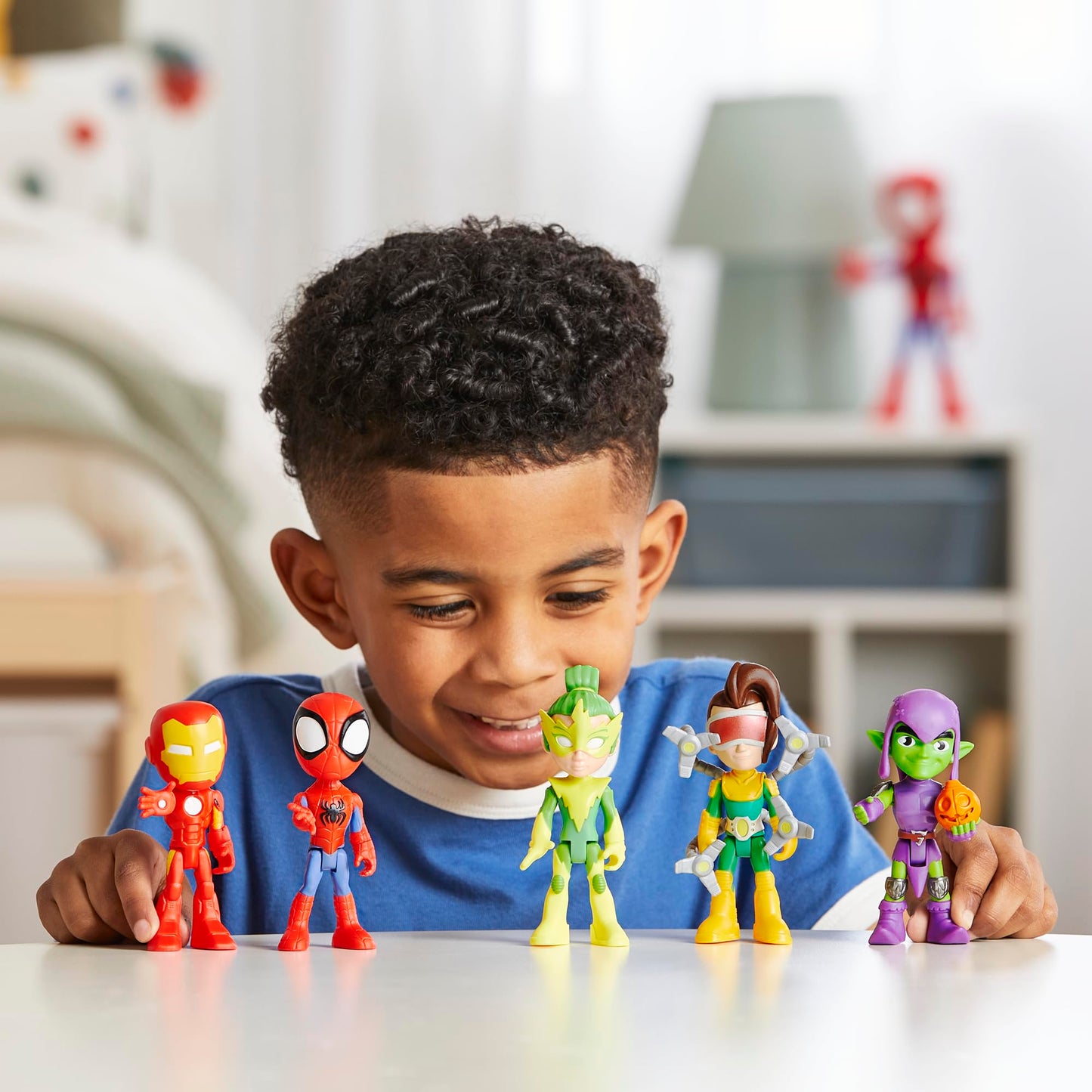 Marvel Spidey and His Amazing Friends, Friends & Foes Pack, 5 Action Figures, 4-Inch, Preschool Super Hero Toys for Kids Ages 3 and Up, Amazon Exclusive Hasbro
