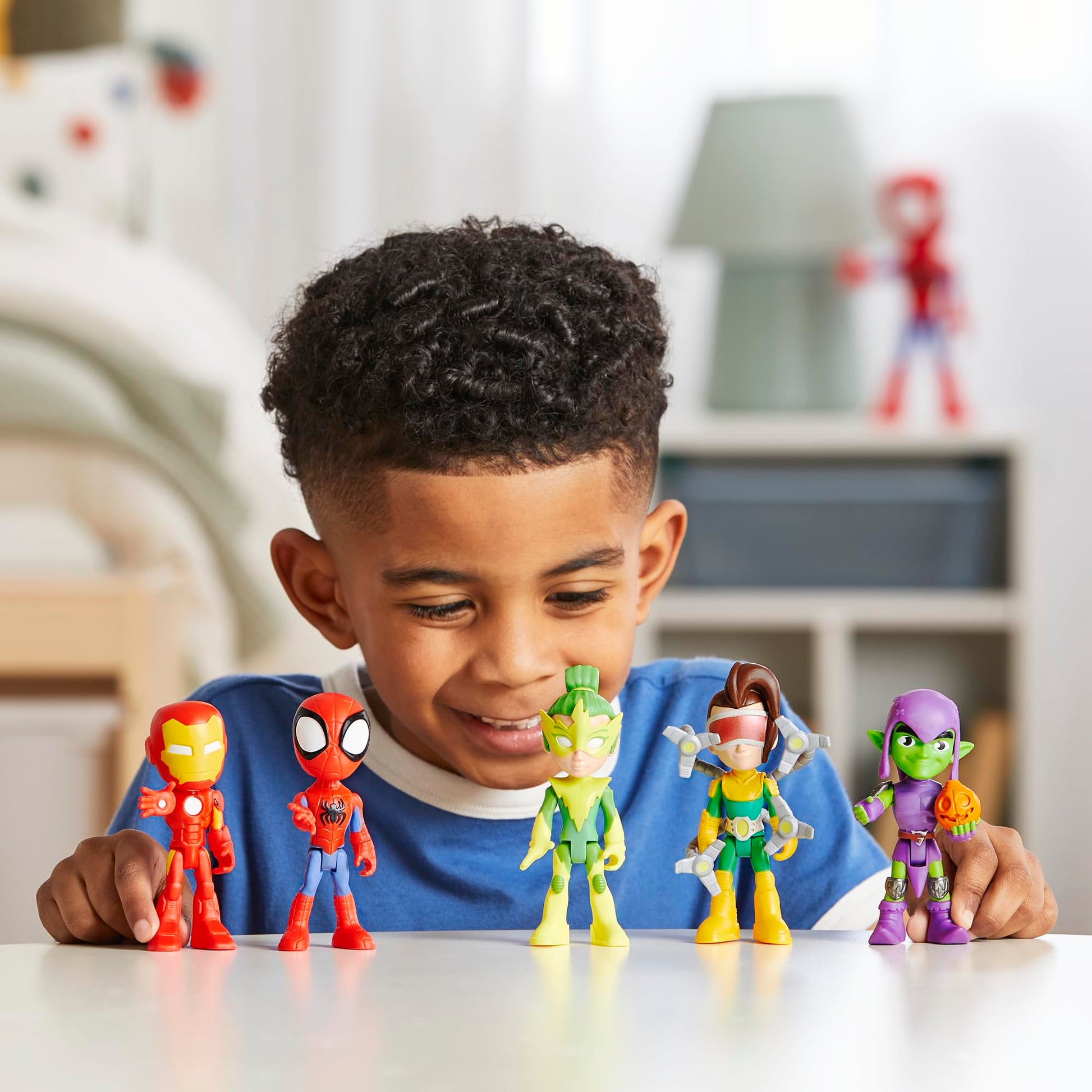 Marvel Spidey and His Amazing Friends, Friends & Foes Pack, 5 Action Figures, 4-Inch, Preschool Super Hero Toys for Kids Ages 3 and Up, Amazon Exclusive Hasbro