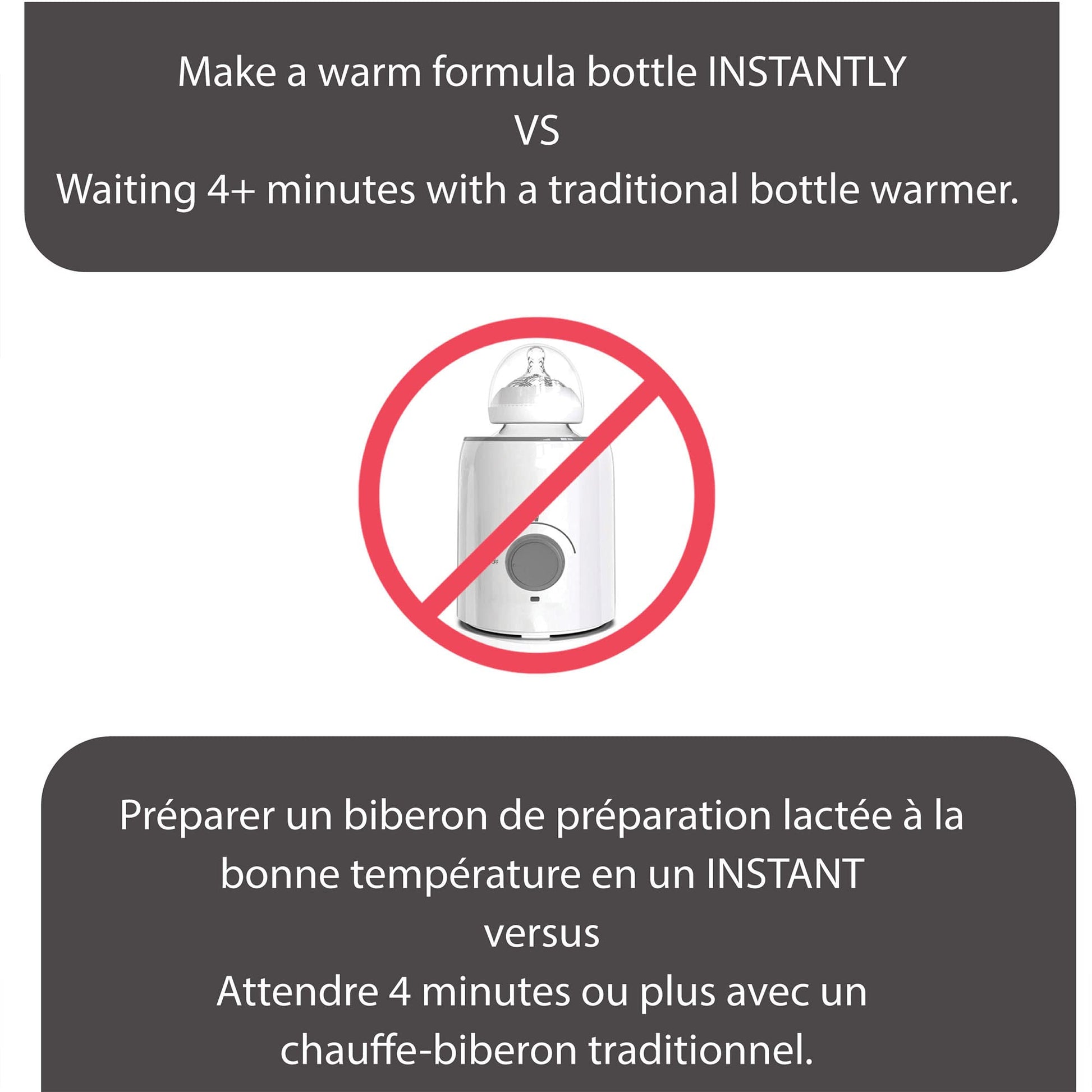 Baby Brezza Instant Warmer - Instantly Dispense Warm Water at Perfect Baby Bottle Temperature - Traditional Baby Bottle Warmer Replacement - Fast Baby Formula Bottles 24/7-3 Temperatures Baby Brezza